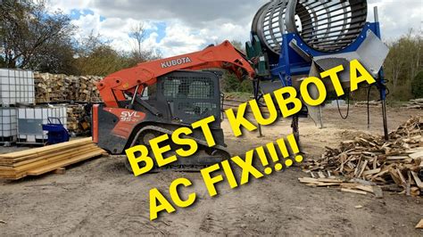 clean ac coils kubota skid steer|kubota air conditioning not blowing.